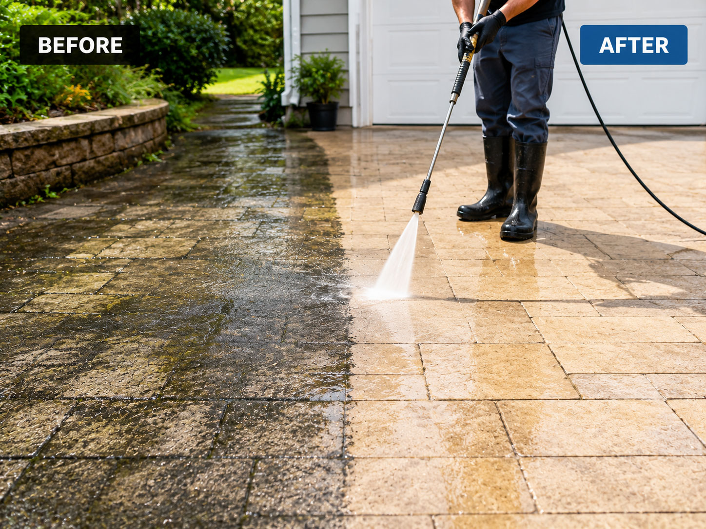 NDIS pressure washing Sydney by Aussie Cleaning